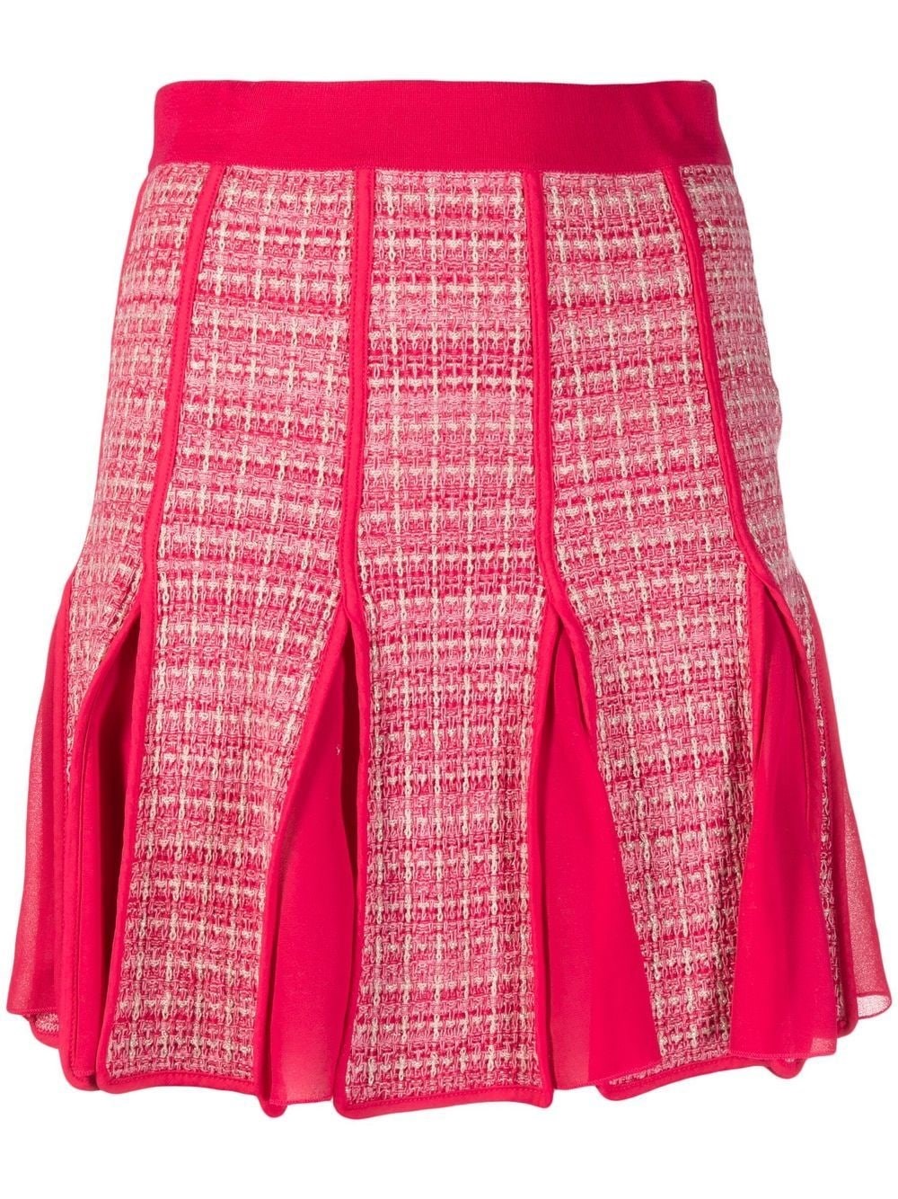 Elisabetta Franchi High-waisted Pleated Skirt In Rosa