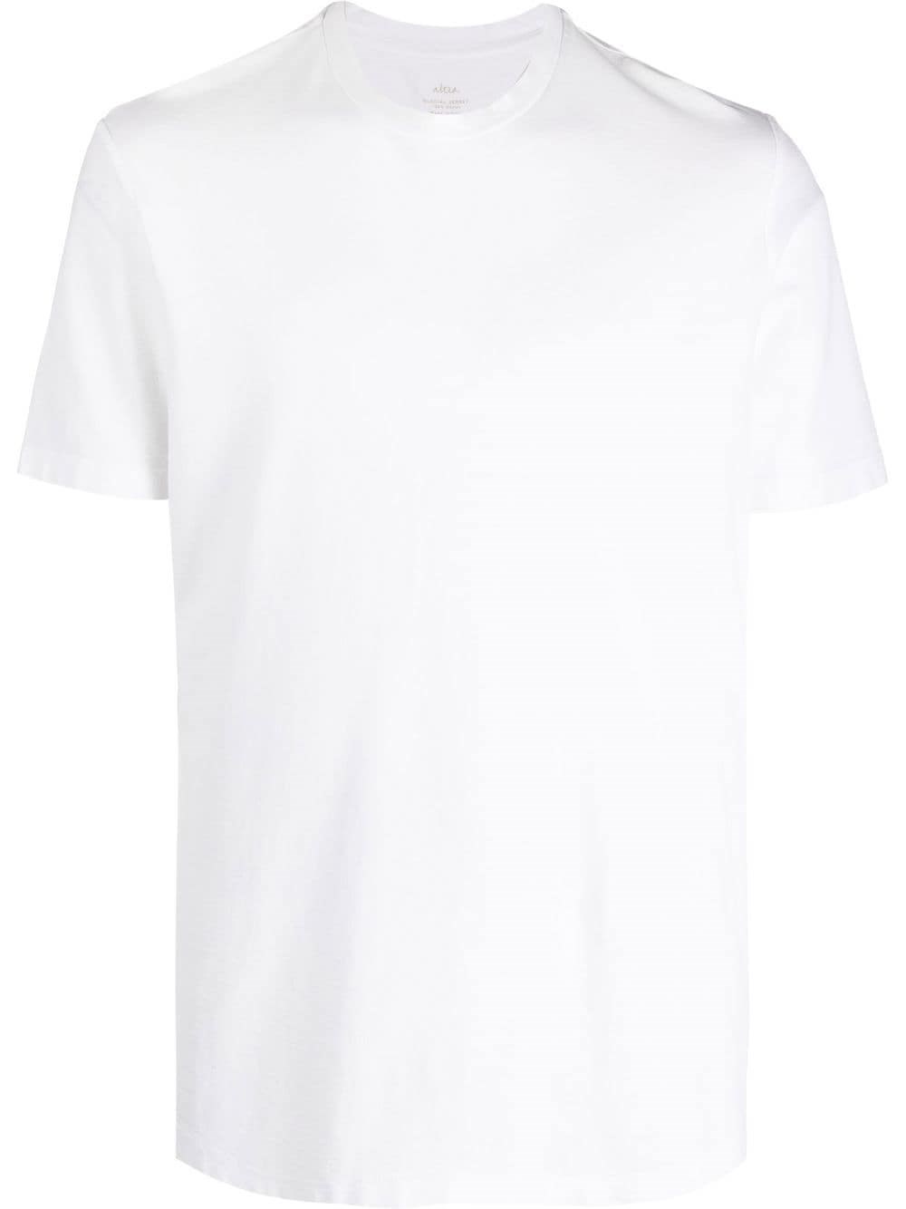Altea Short-sleeved Cotton T-shirt In Bianco