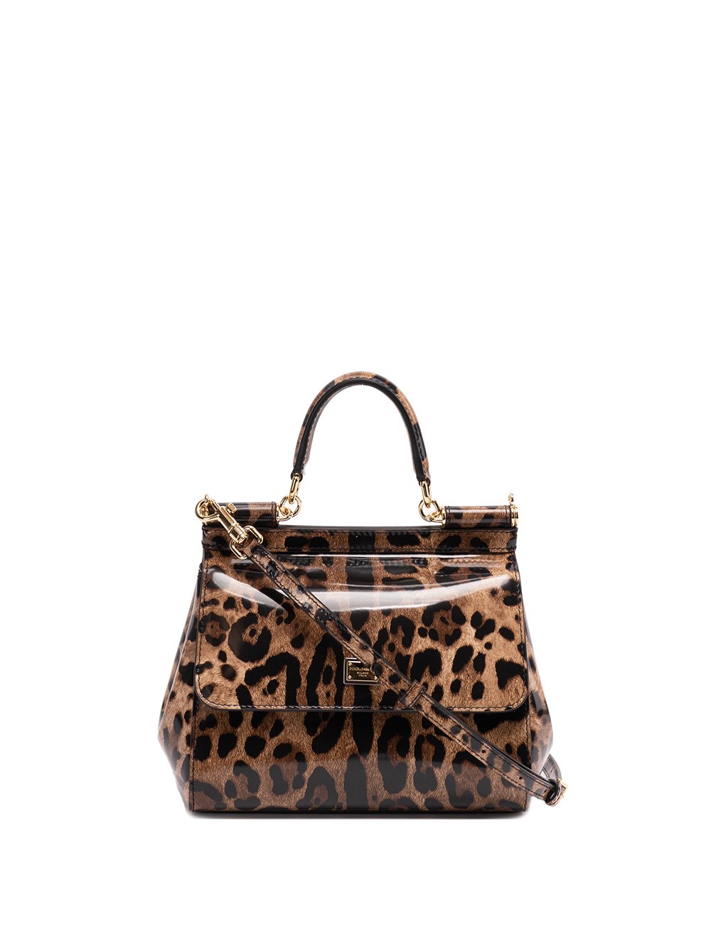 Women's Leopard Leather Mini 'sicily' Bag by Dolce & Gabbana