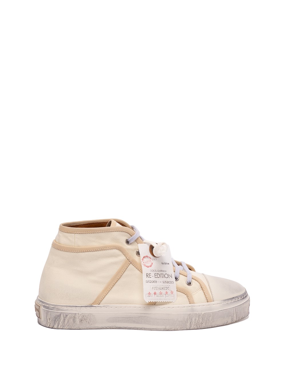 Dolce Gabbana `vintage Converse` Sneakers In Beige ModeSens
