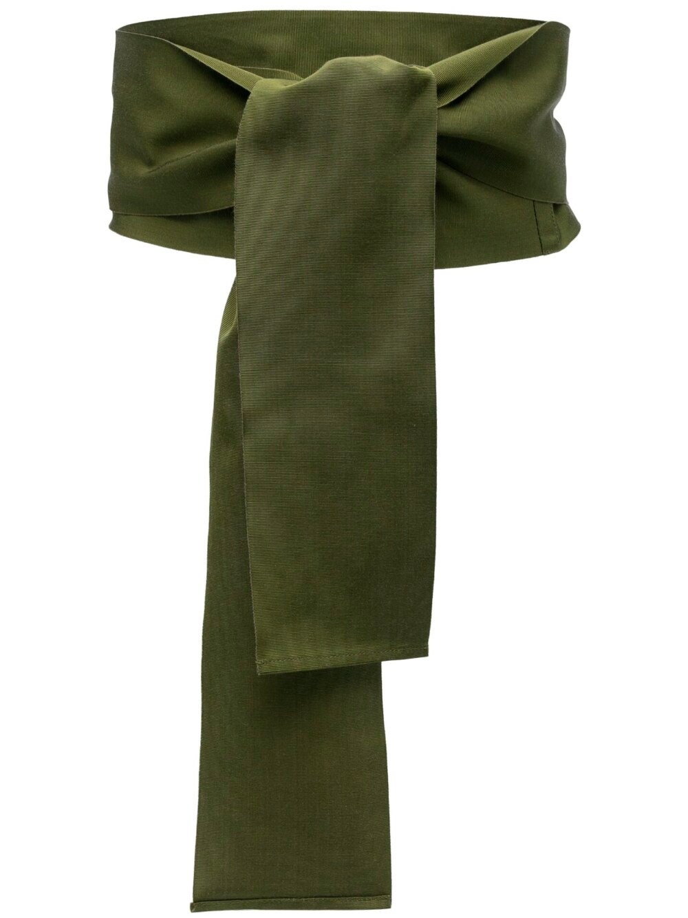 Sara Roka Self-tie Grosgrain Belt In Green