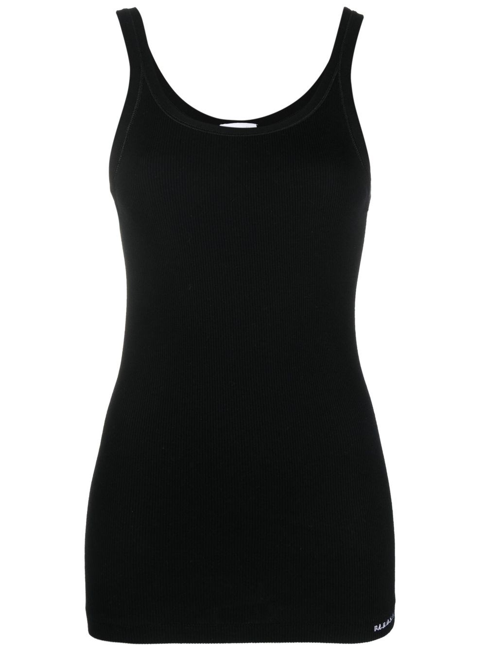 P.a.r.o.s.h Ribbed Tank Top In Black