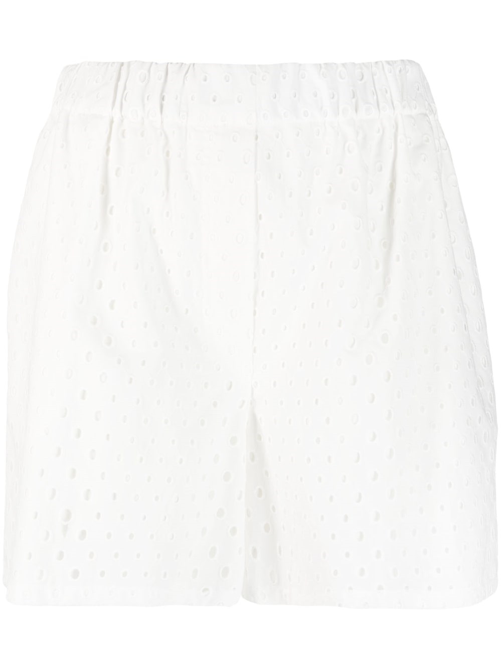 Kenzo Broderie Anglaise Cotton Shorts In White