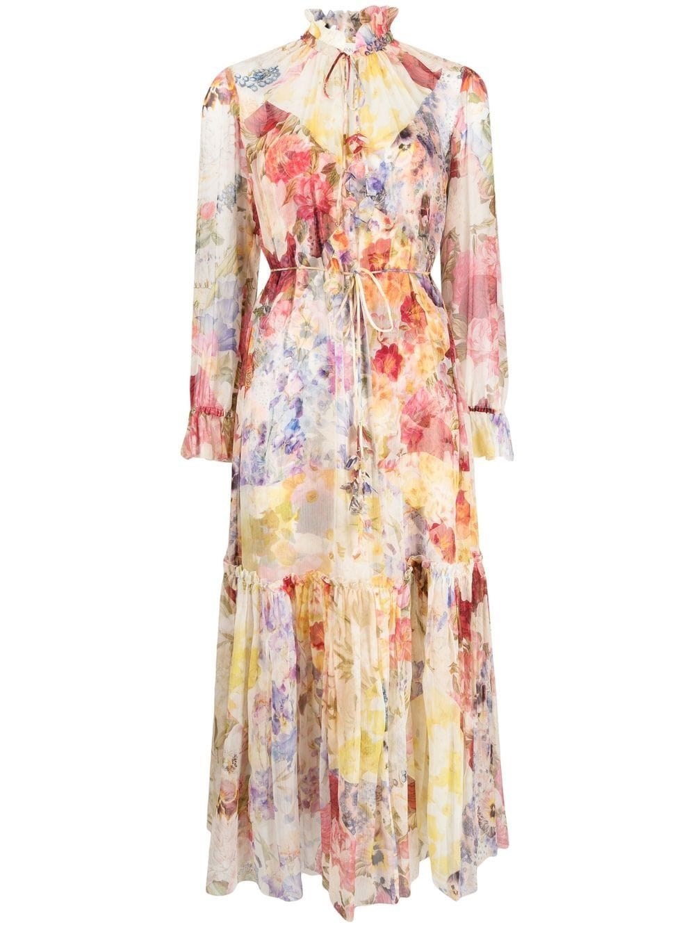 ZIMMERMANN `WONDERLAND` TUBULAR MIDI DRESS