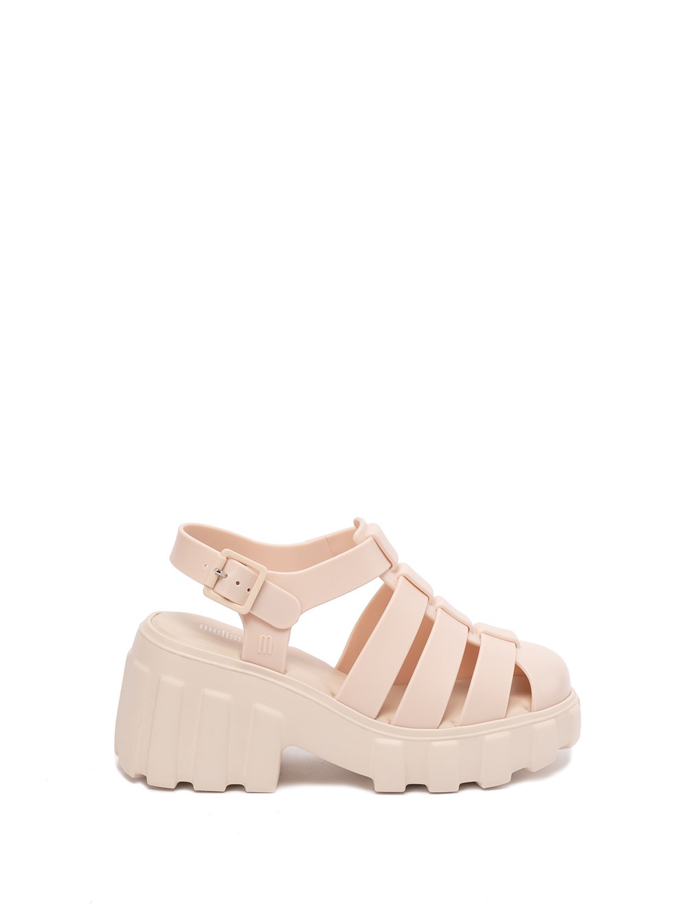 Shop Melissa Megan` Wedge Sandals In Beige