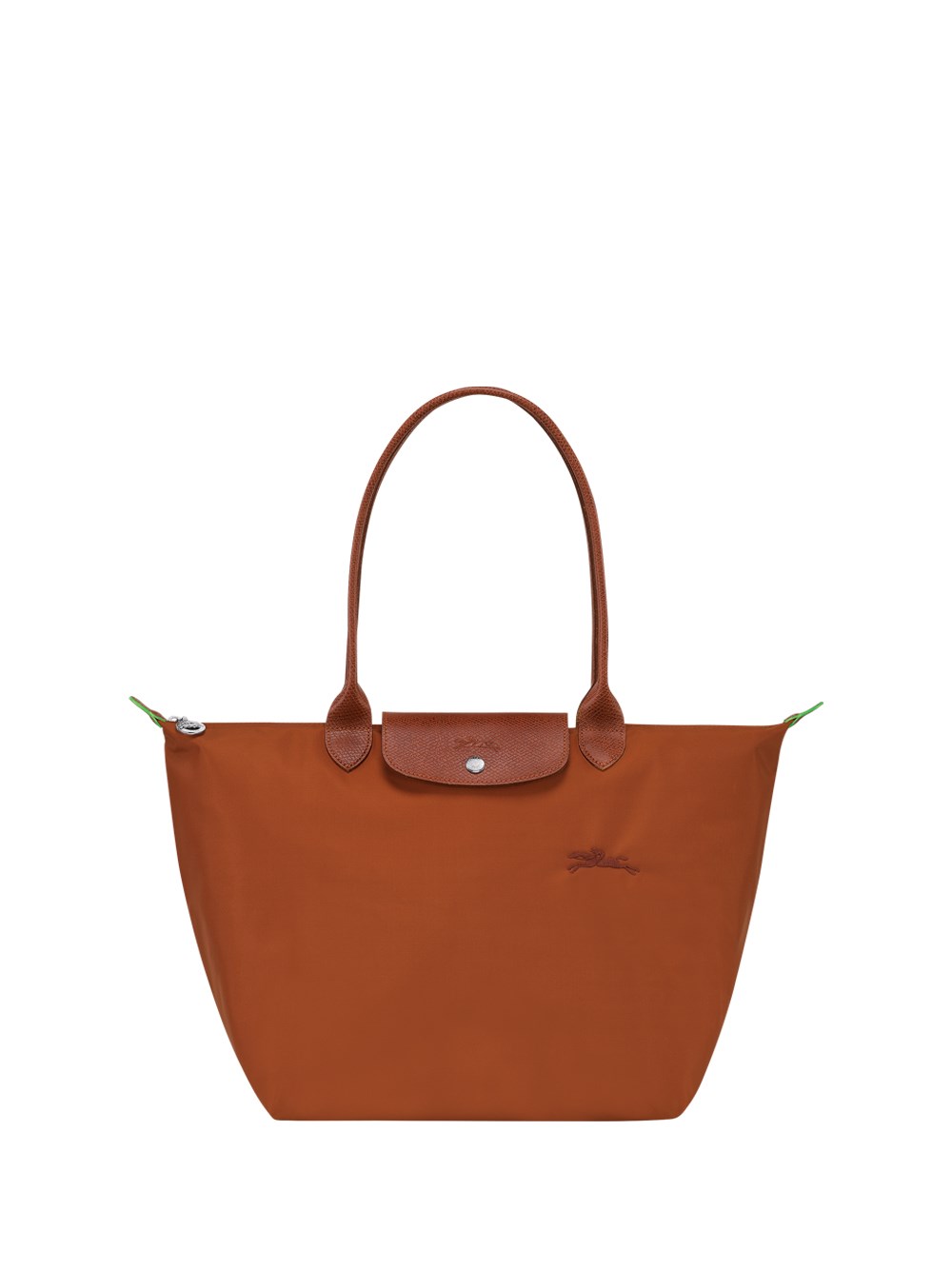 Longchamp `le Pliage Green` Large Tote Bag In Brown