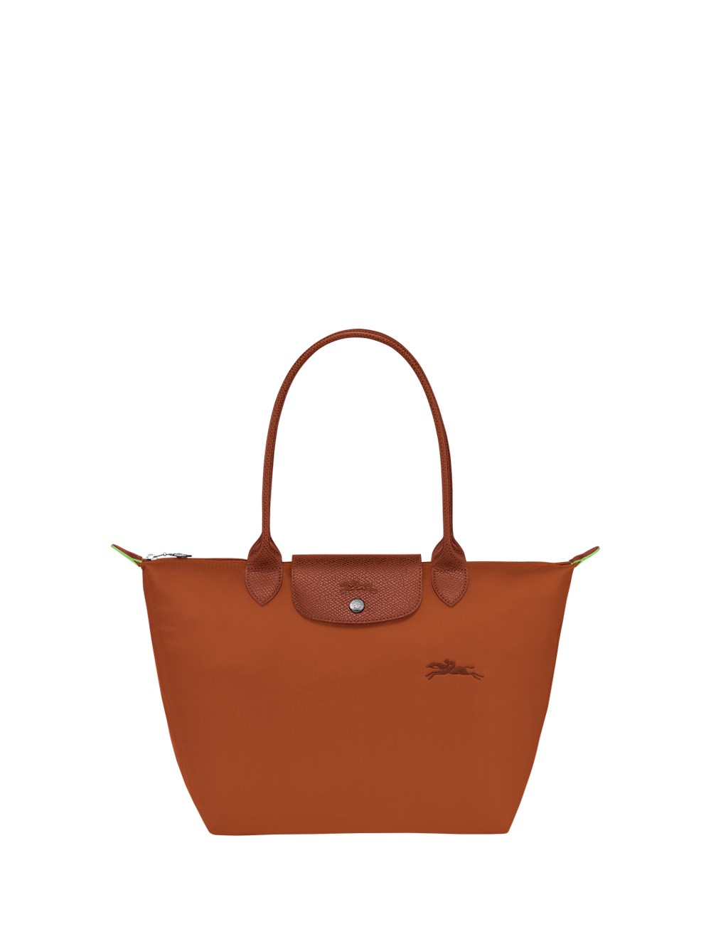 Longchamp Le Pliage Green Small Top-handle Bag In Brown