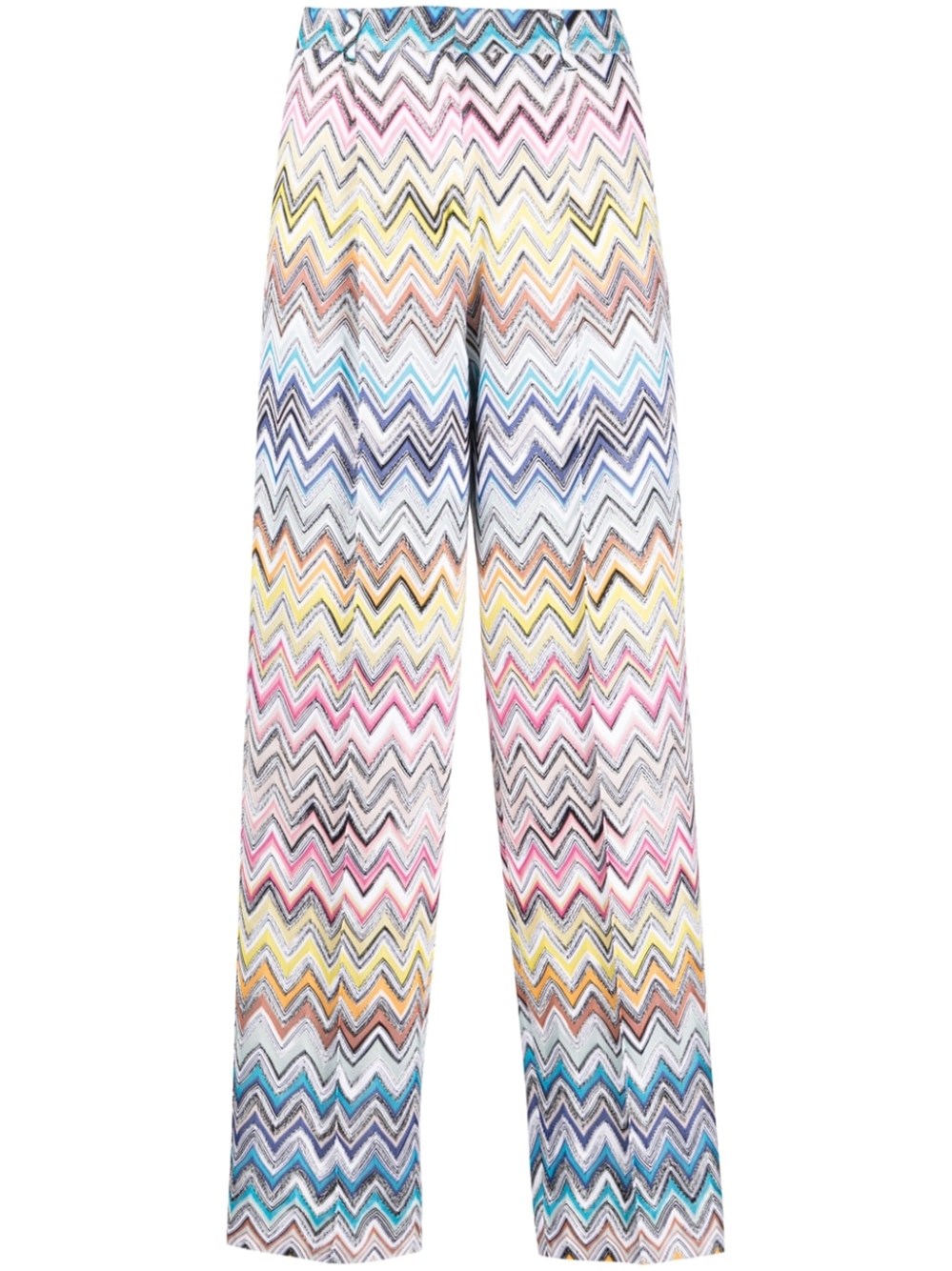 Shop Missoni Wide Leg Pants In Multi