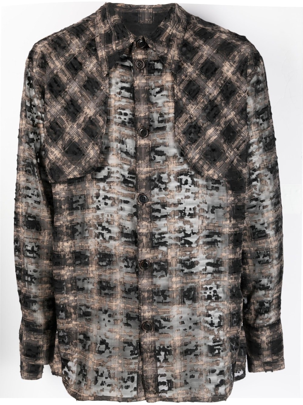 ANDERSSON BELL `WASSER SHEER` CHECKED SHIRT