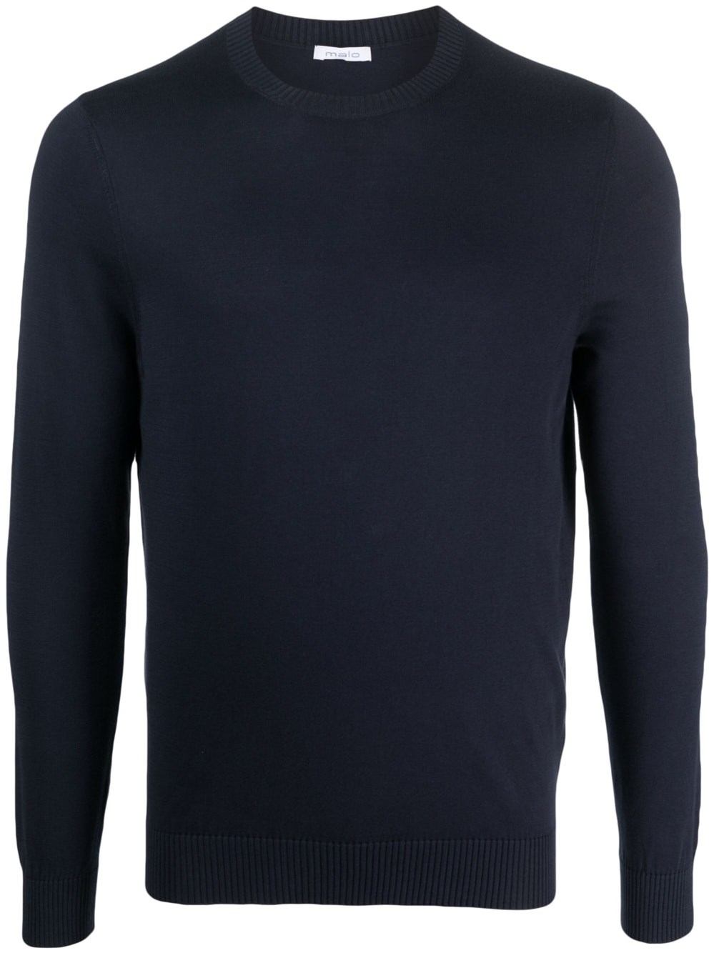 Shop Malo Crew-neck Sweater In Blue