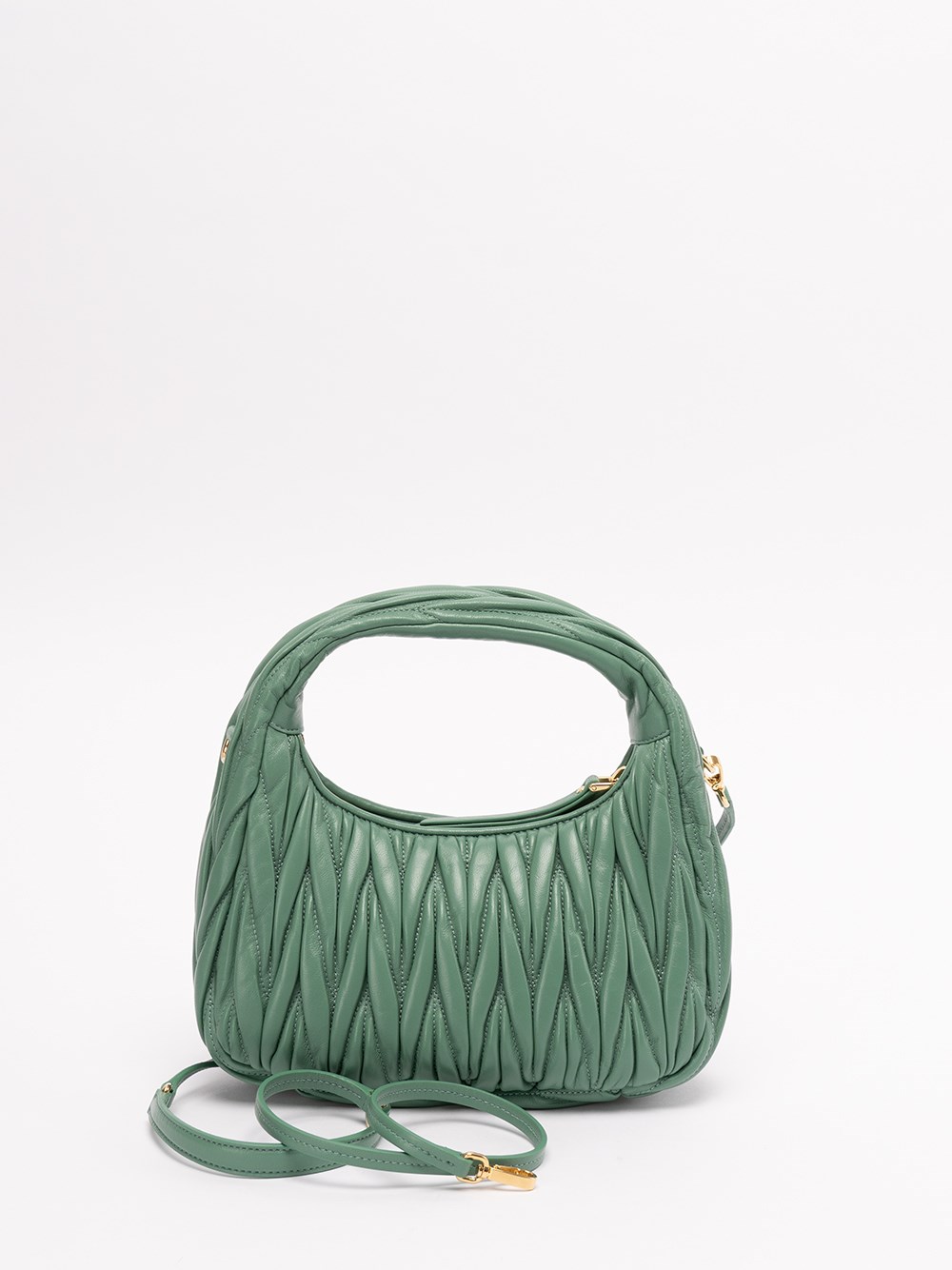 miu miu `miu wander` matelassé leather mini hobo bag available on