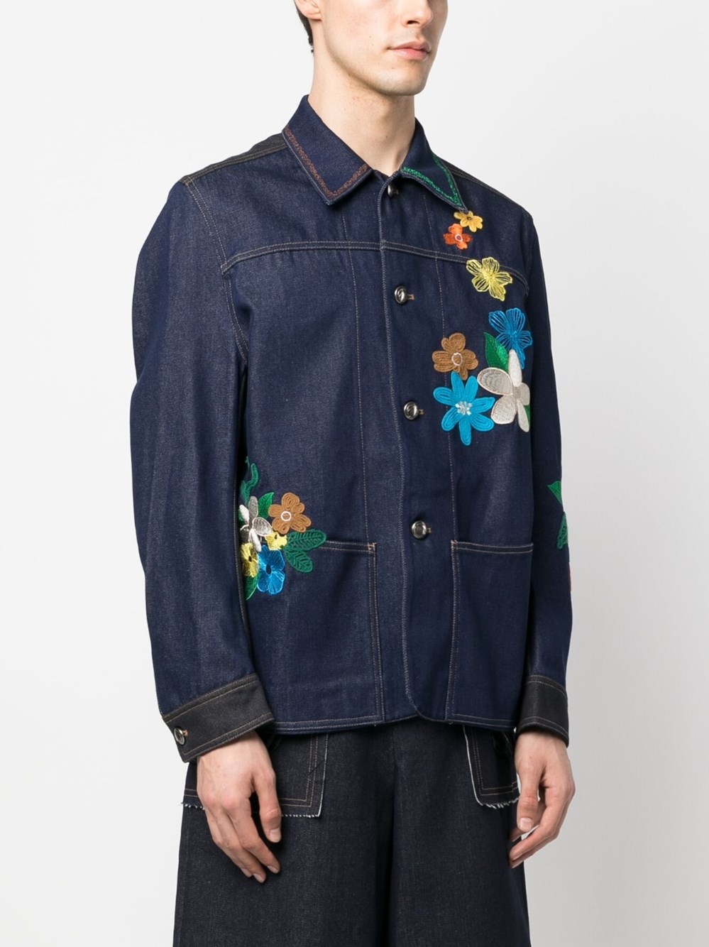 andersson bell flower embroidery chore jacket available on