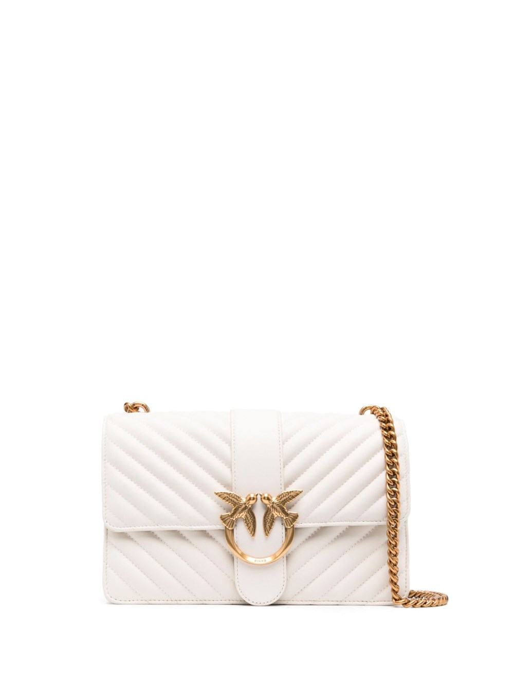 Pinko Love One Classic Shoulder Bag In Beige | ModeSens