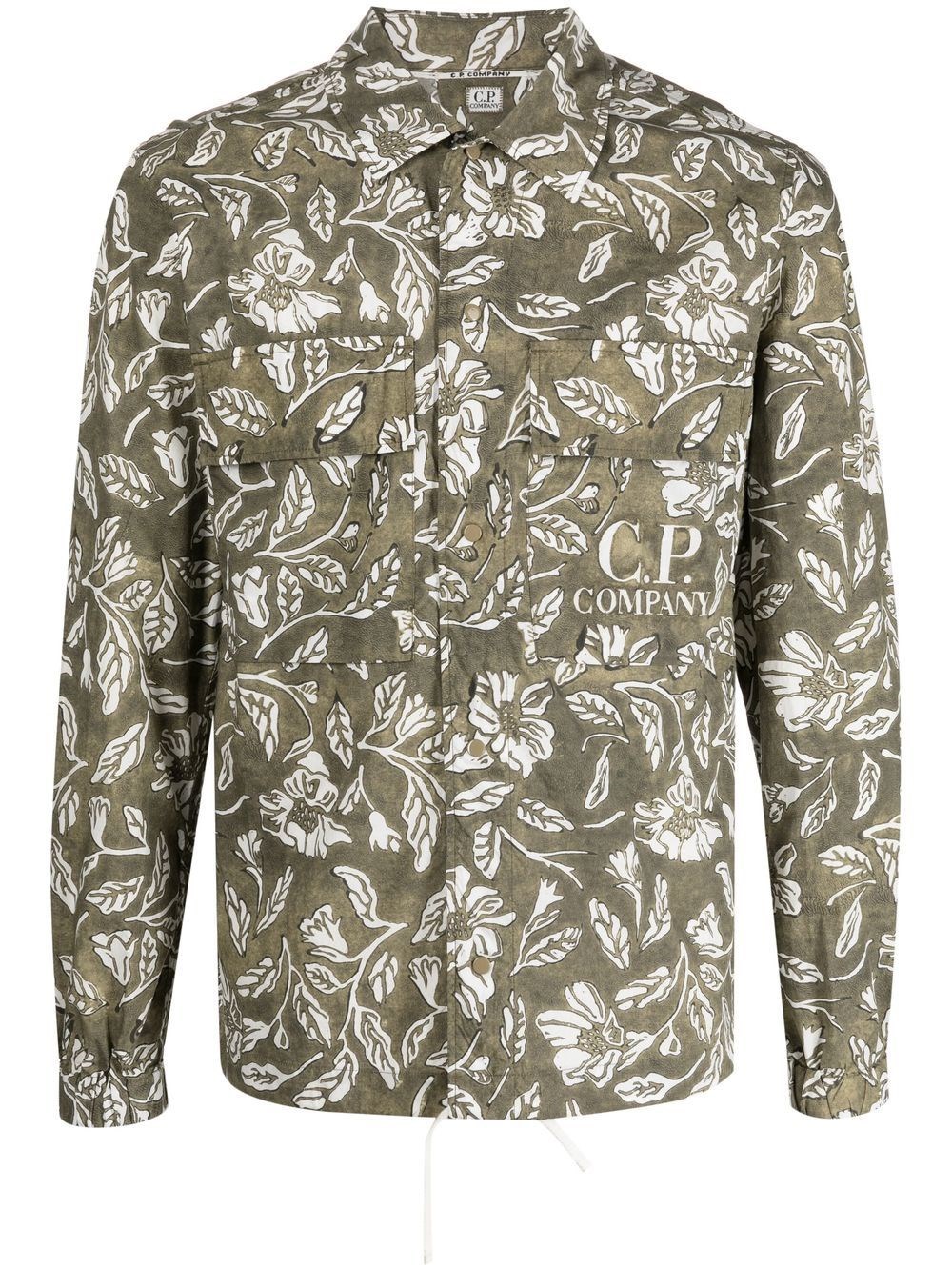 C.P. COMPANY ALL-OVER PRINTED POPELINE SHIRT