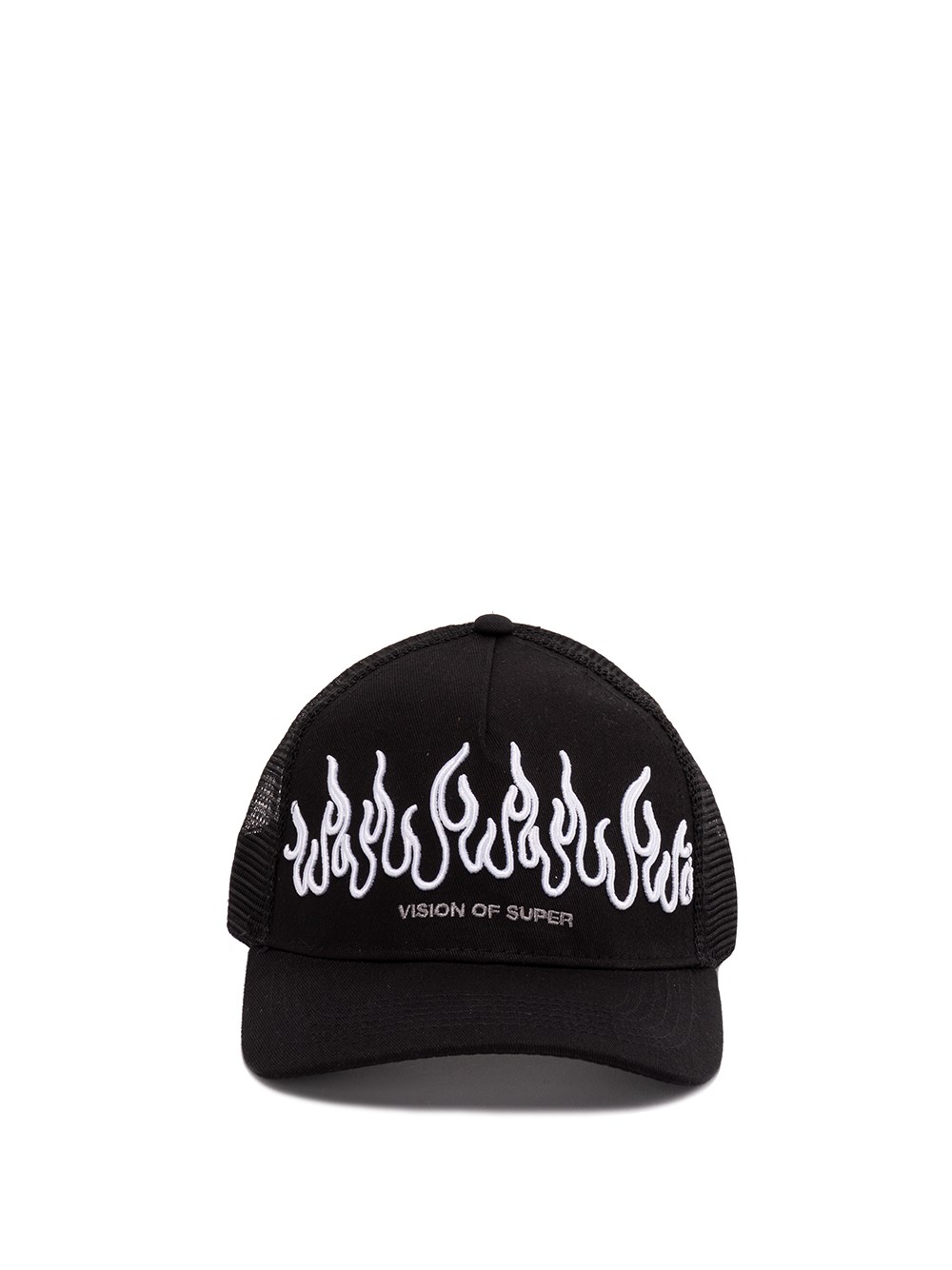 Vision Of Super Flame-print Cap In Black  