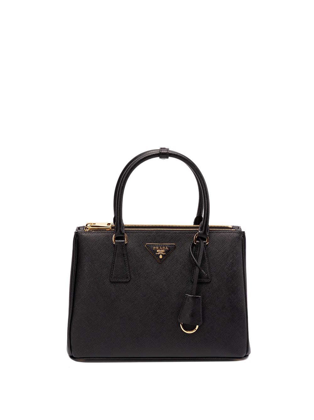 Shop Prada Galleria` Saffiano Leather Handbag In Black  
