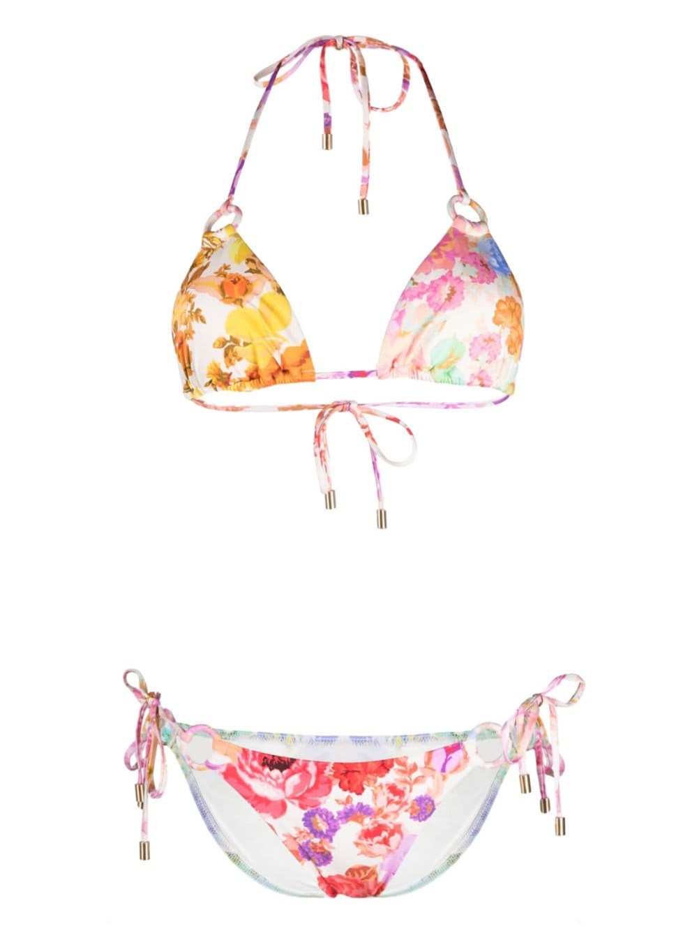 ZIMMERMANN `RAIE` RING TIE BIKINI