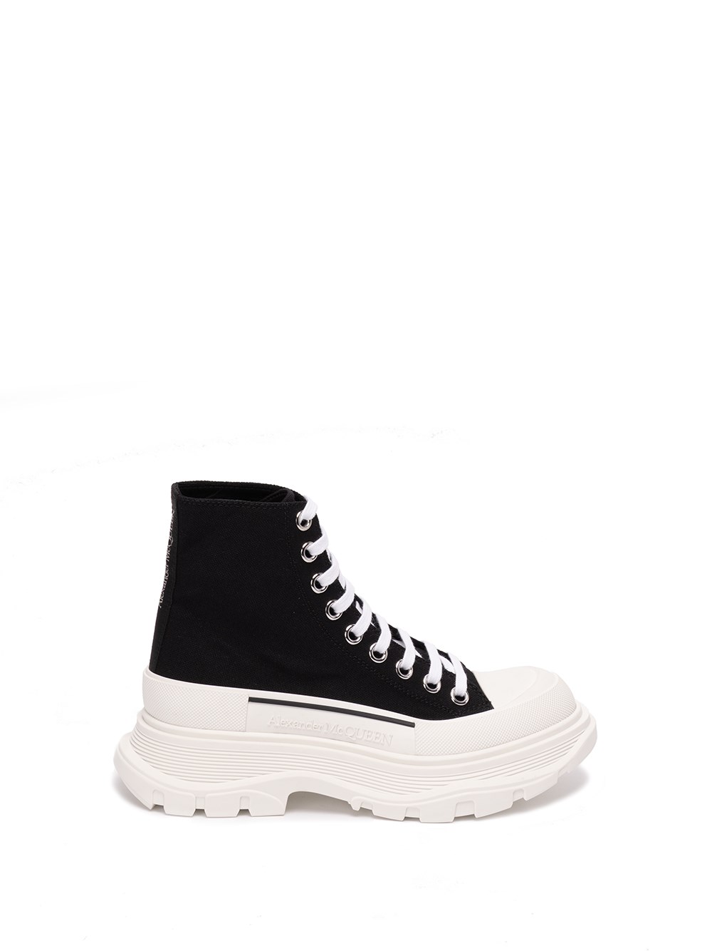 Shop Alexander Mcqueen `tread Slick` Ankle Boots In Black  