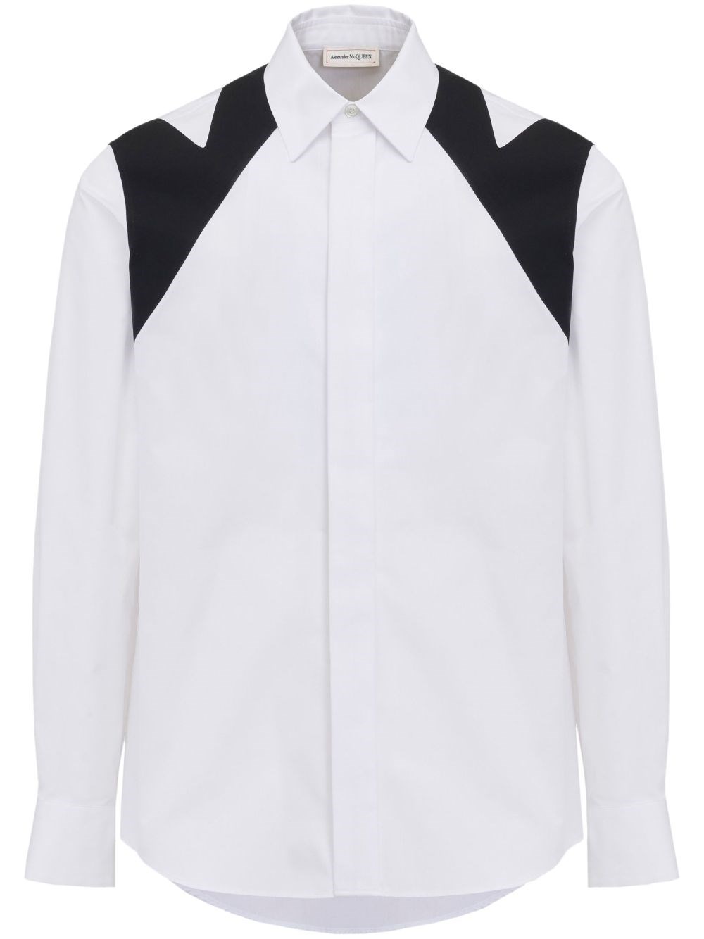 Alexander Mcqueen Cut-out Harness Long-sleeved Shirt In White