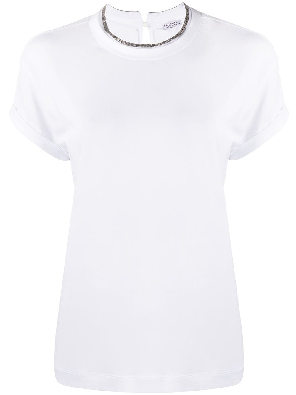 Shop Brunello Cucinelli Crew-neck T-shirt In White