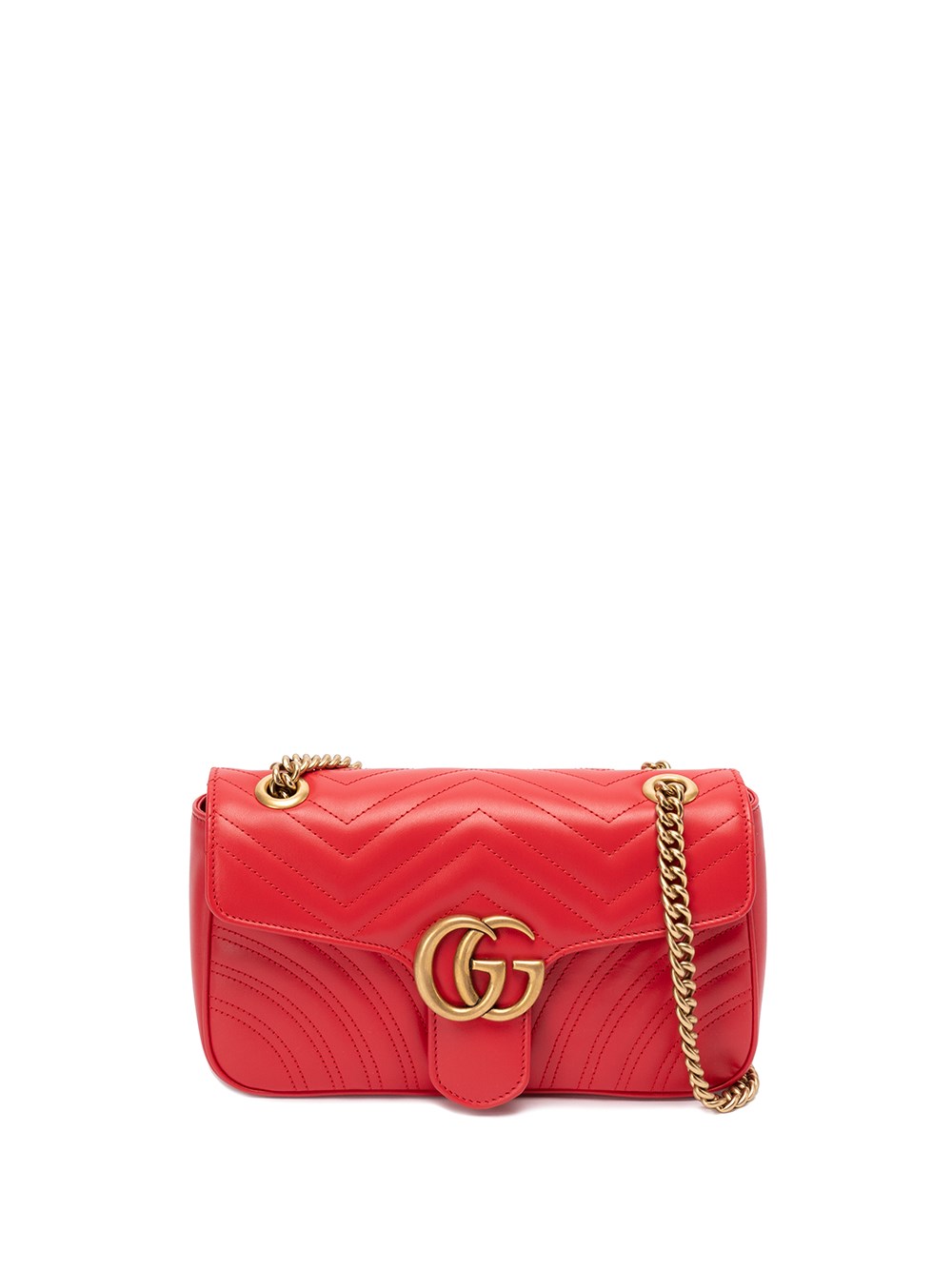 GG Marmont Small Shoulder Bag in Red - Gucci