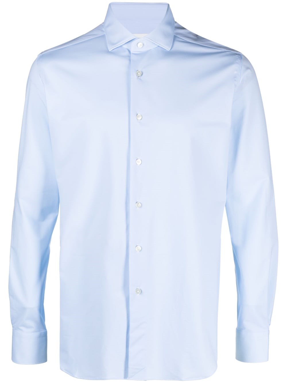 Xacus Long-sleeve Button-up Shirt In Light Blue
