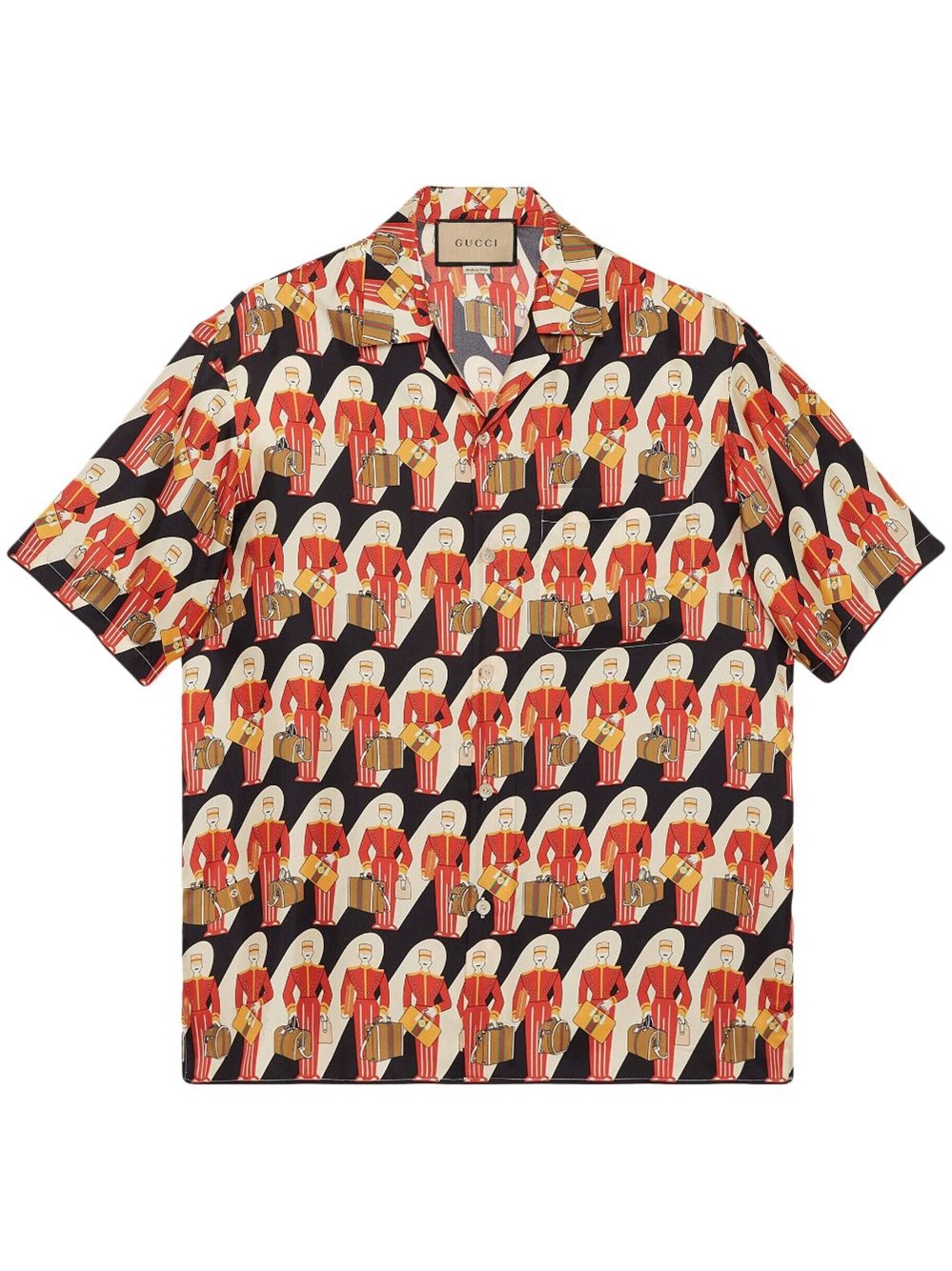 Gucci Man's Printed Bowling Shirt