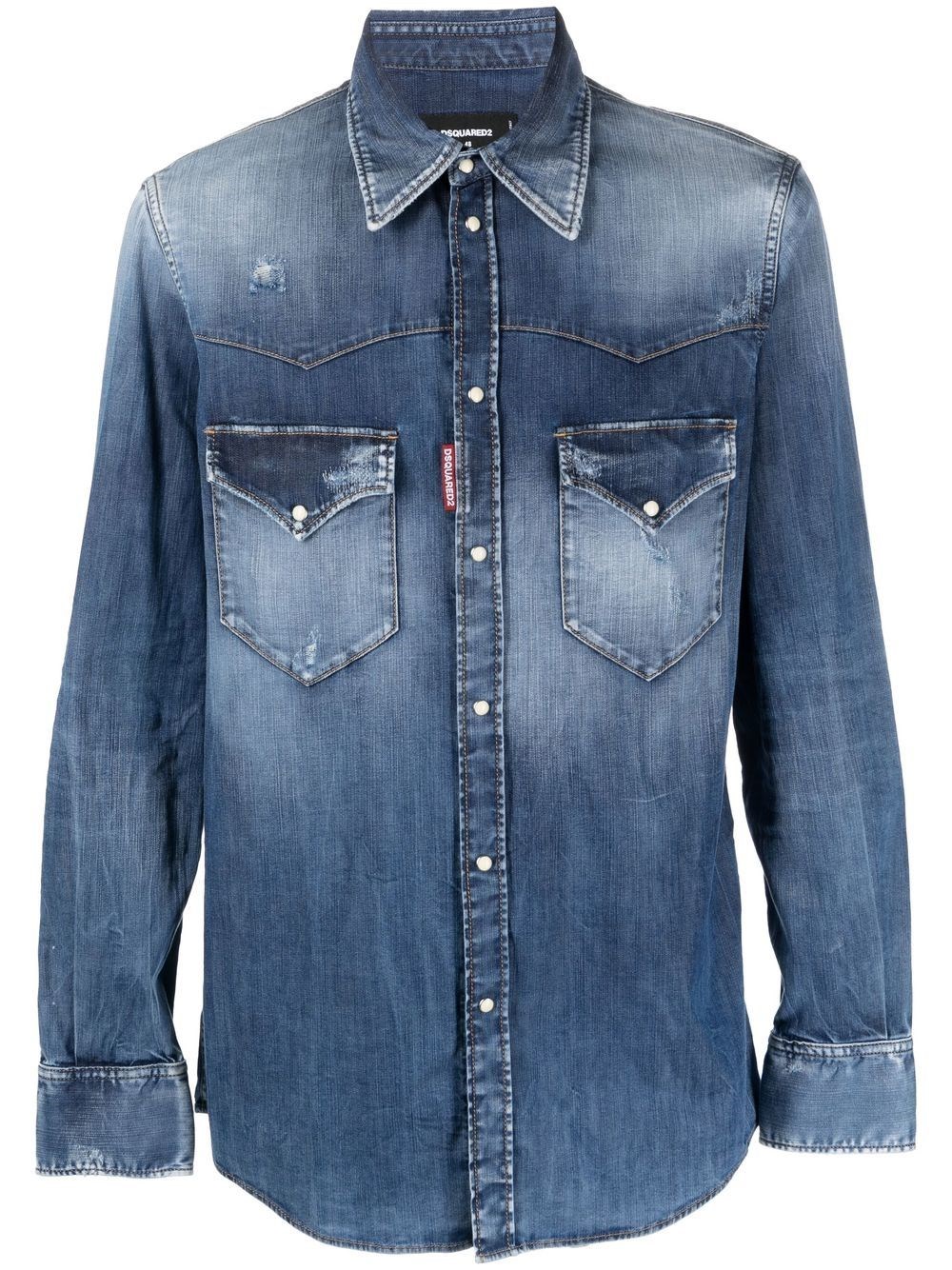 dsquared2 `d2` relaxed fit `dan` shirt available on Spinnaker - 30109