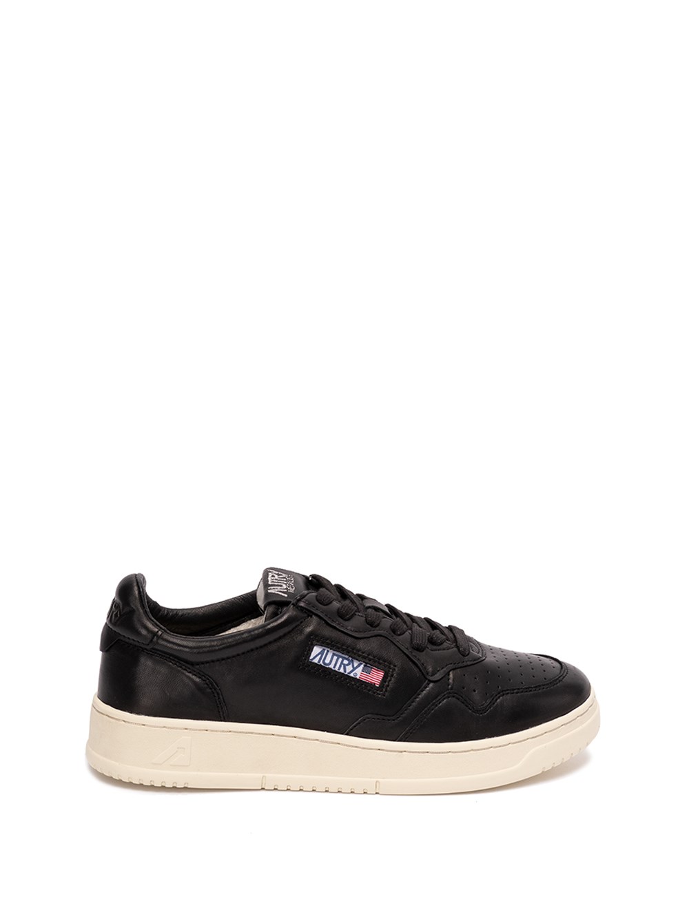 AUTRY `MEDALIST LOW` LEATHER SNEAKERS