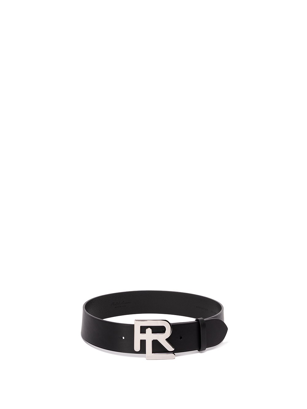 Shop Ralph Lauren `rl Vachetta` Leather Wide Belt In Black  