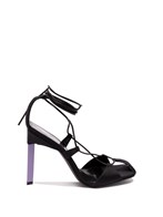 Adele'' violet lace-up sandal for Women