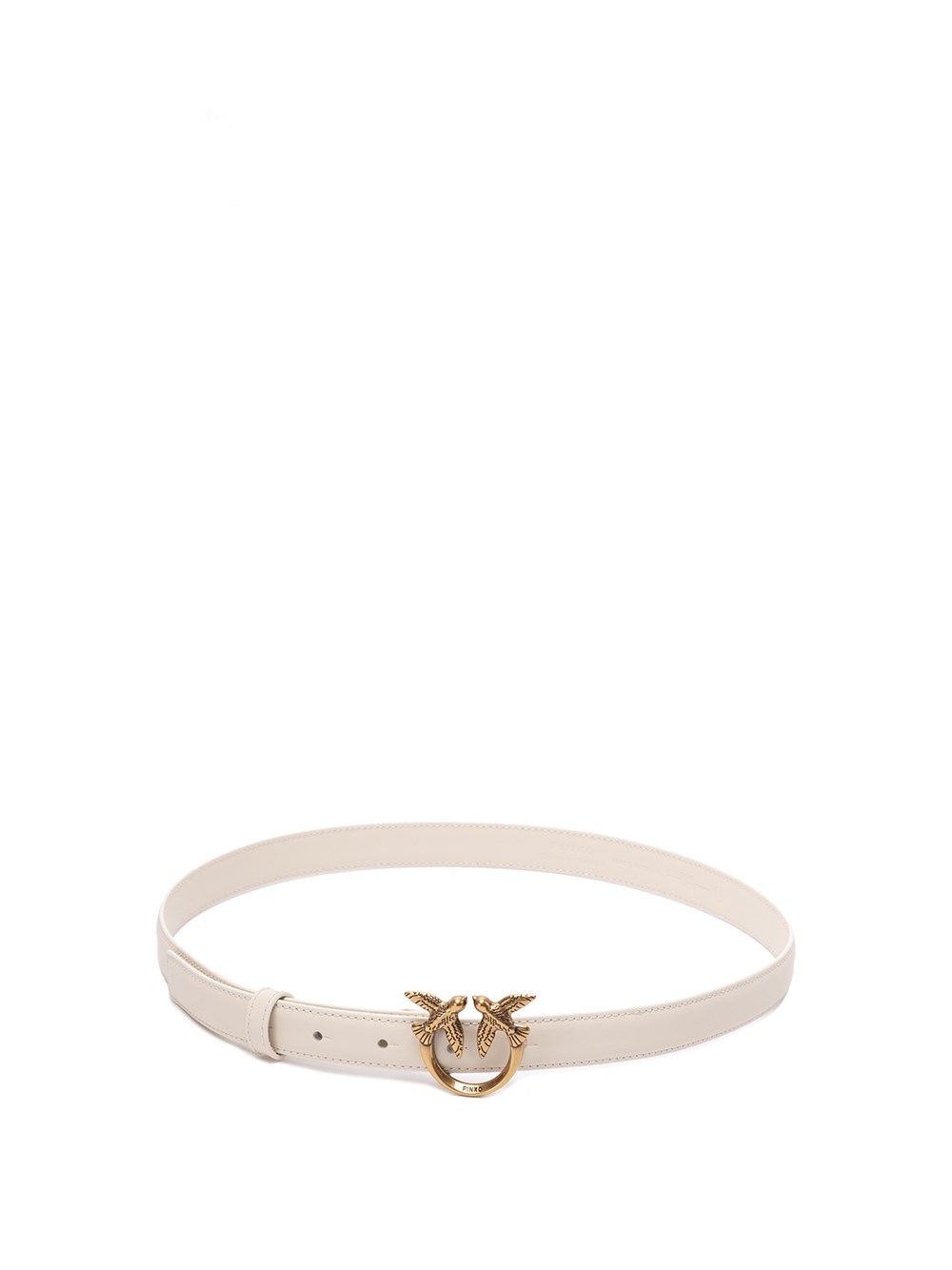 Pinko `Love Birds` Thin Leather Belt