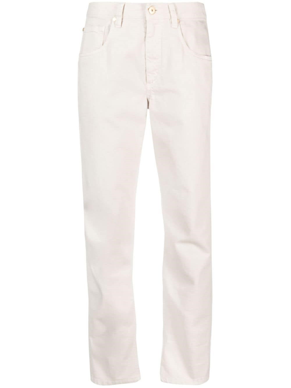 Brunello Cucinelli Dyed Trousers In Beige