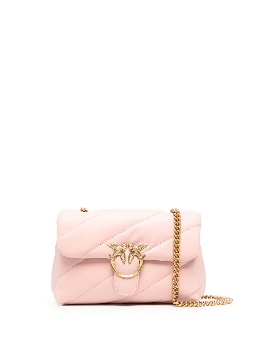 Pinko Classic `love Puff Maxi Quilt` Handbag In Pink