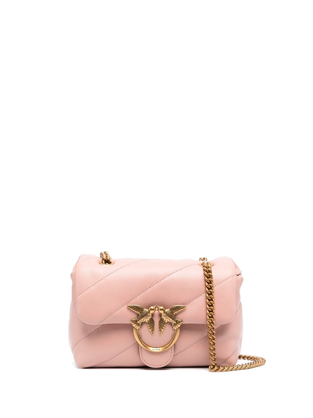 Pinko Mini `love Puff Maxi Quilt` Handbag In Pink