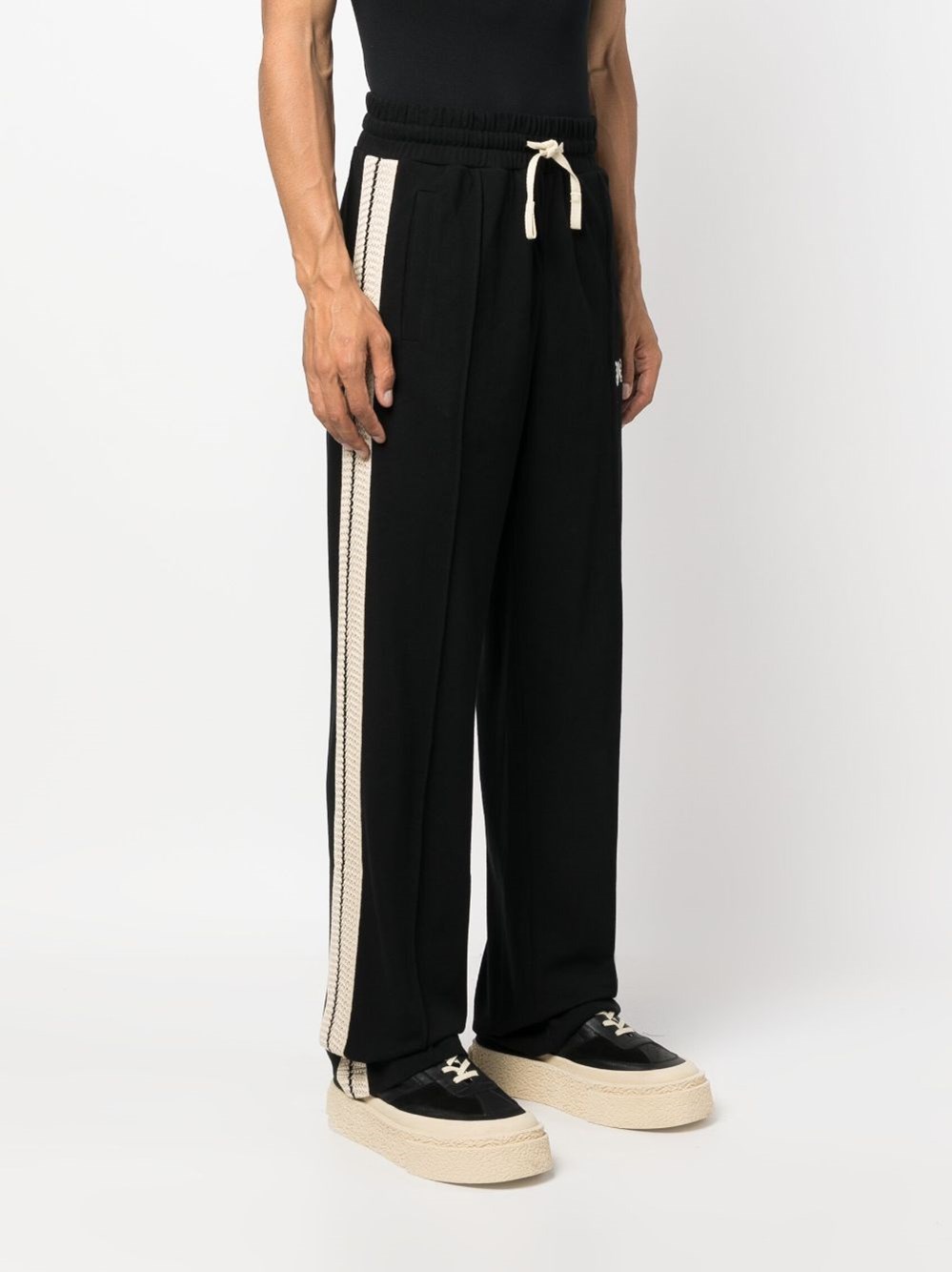 palm angels `pa monogram` piquet track pants available on