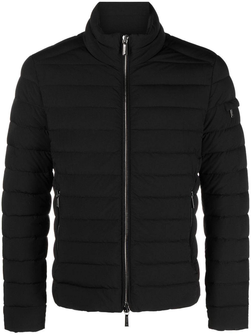 Moorer Ray-kn Zip-up Padded Down Jacket In Black