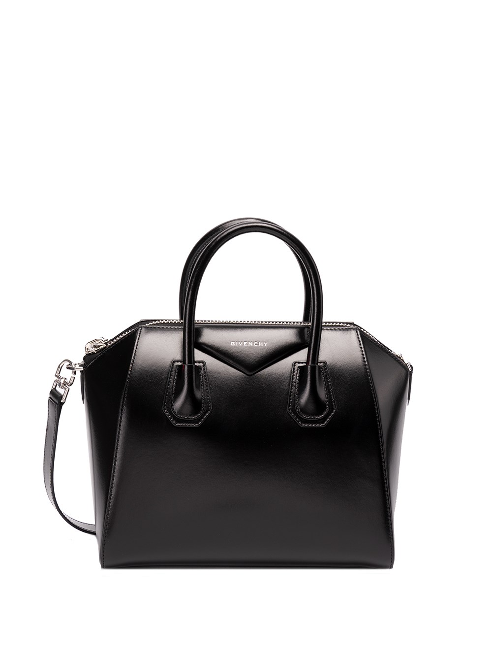 Shop Givenchy Small `antigona` Bag In Black  