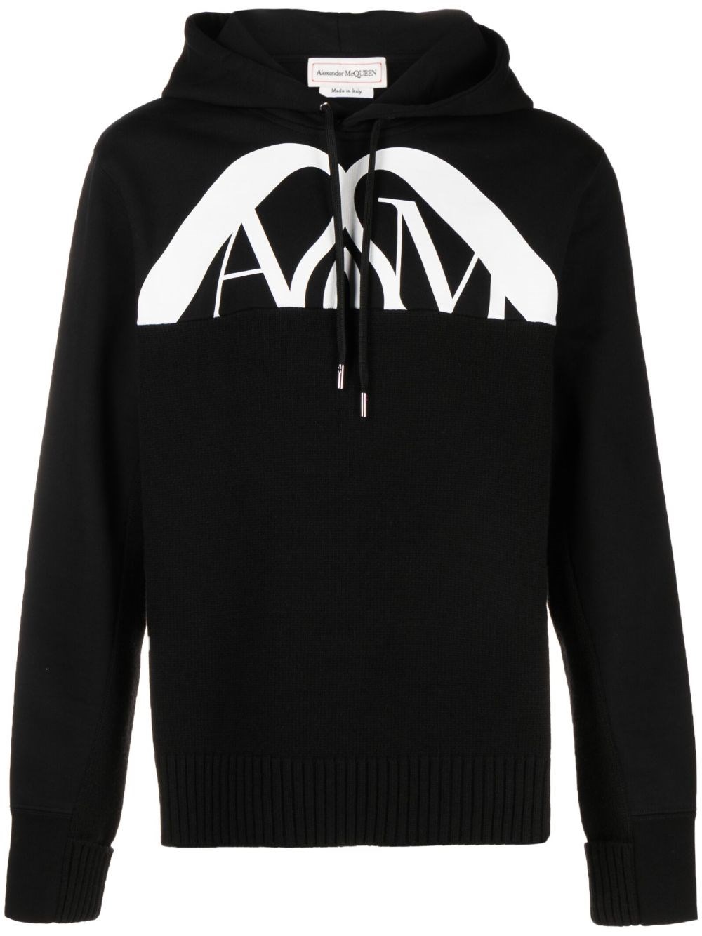 Alexander Mcqueen Oversized Logo Sweatshirt In Black