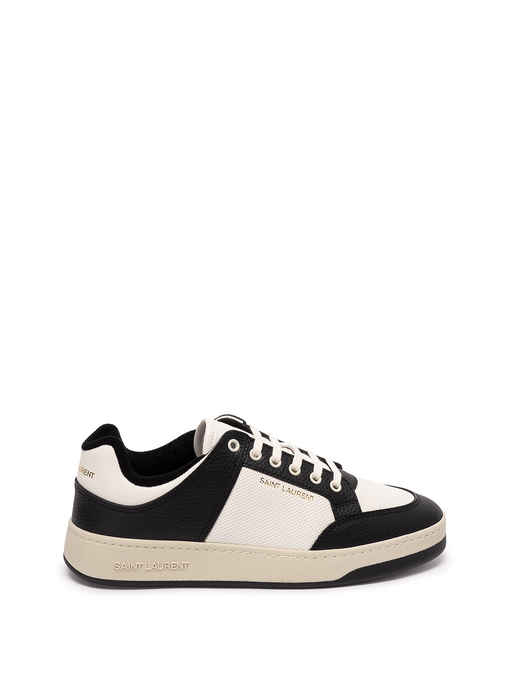 Shop Saint Laurent `sl/61` Low-top Sneakers In White