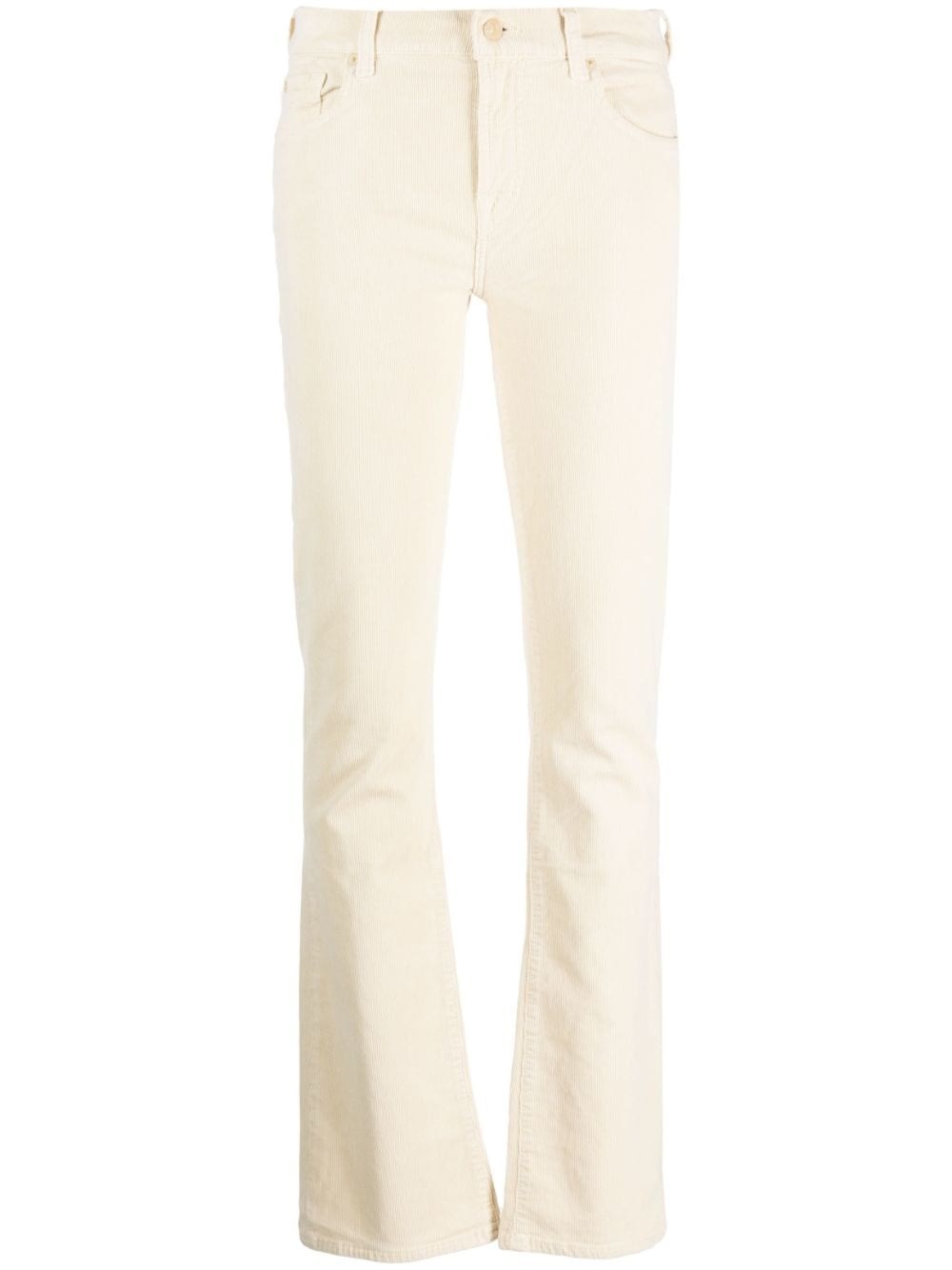 7 FOR ALL MANKIND `BOOTCUT CORDUROY TAPIOCA` JEANS