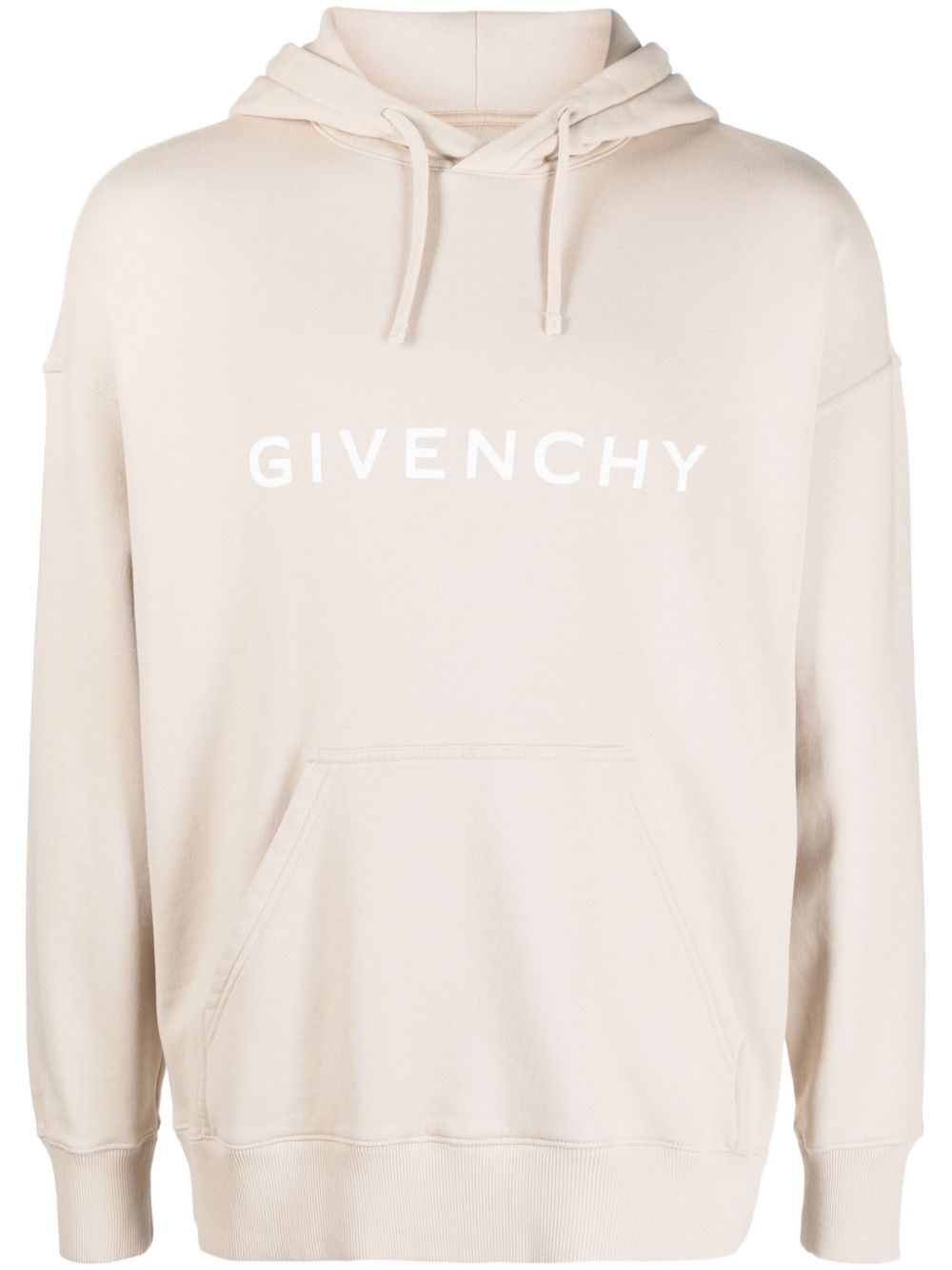 Givenchy Logo Hoodie In Beige