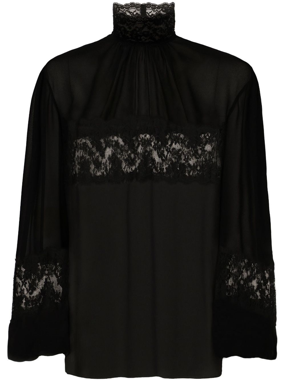 DOLCE & GABBANA SHIRT WITH LACE DETAILS