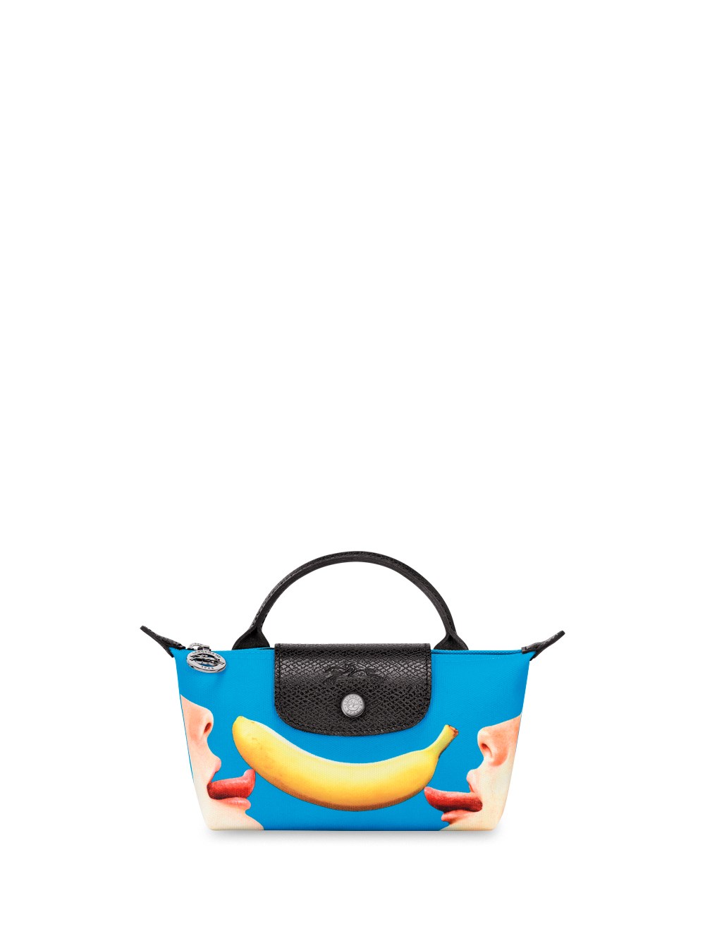 Longchamp X Toiletpaper` `le Pliage Banane` Pouch In Blue | ModeSens