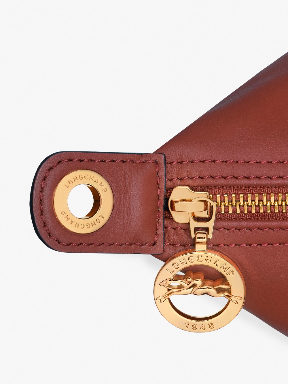 LE PLIAGE JOCKEY TOP HANDLE BAG MAHOGANY