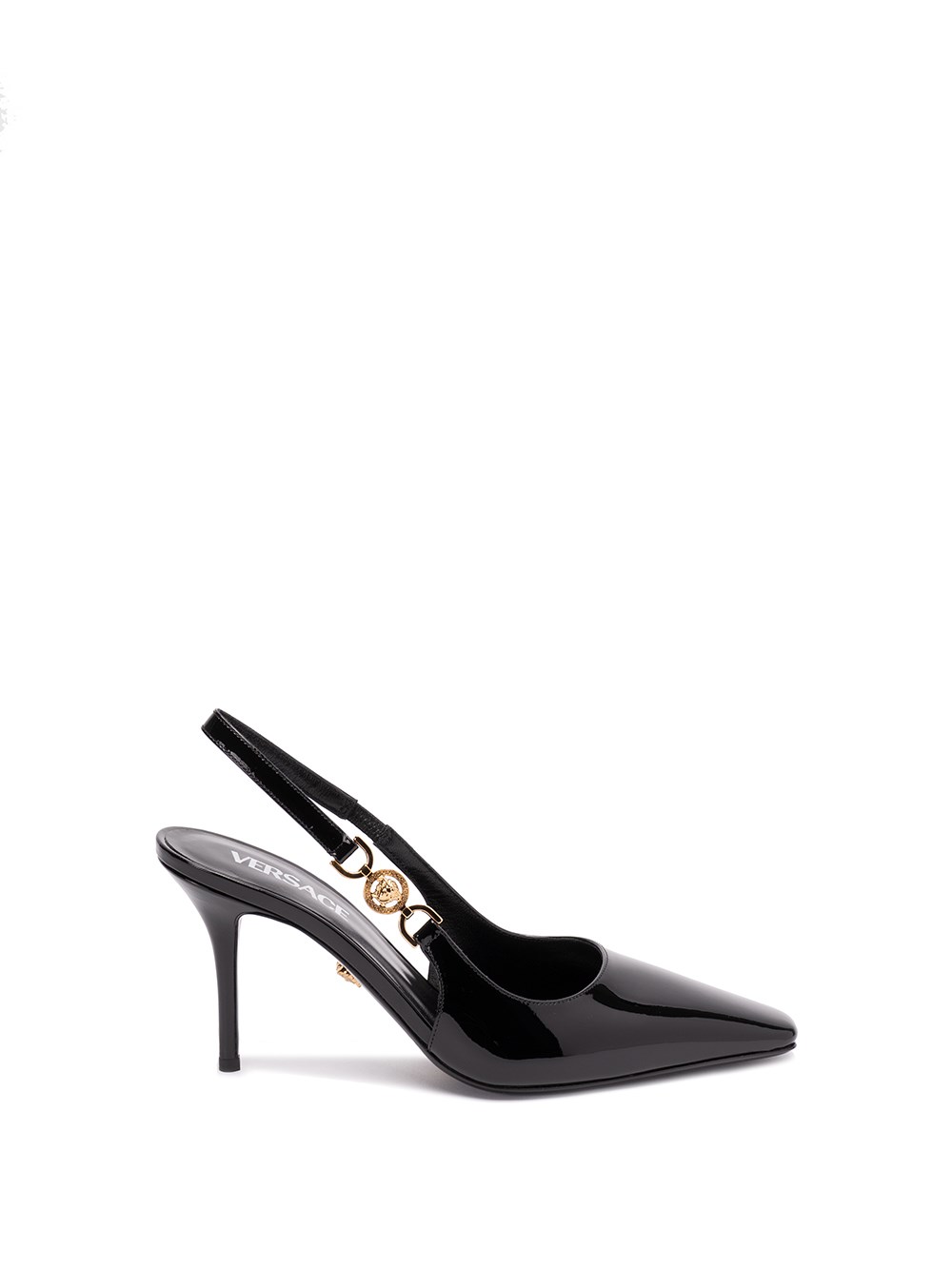 VERSACE LEATHER SLINGBACKS