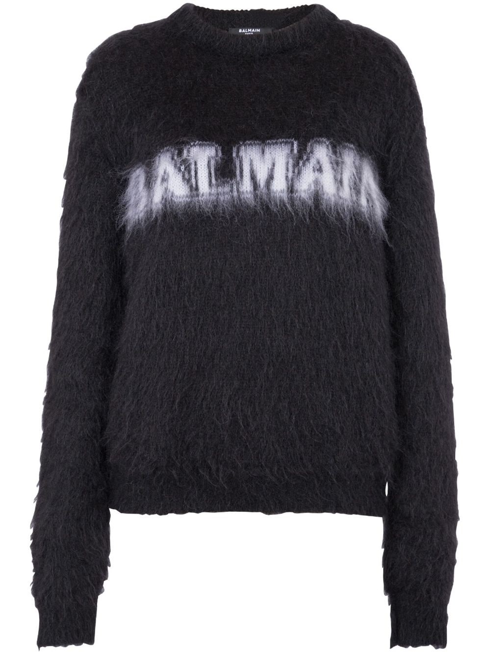 Balmain Logo Pullover Women In Black