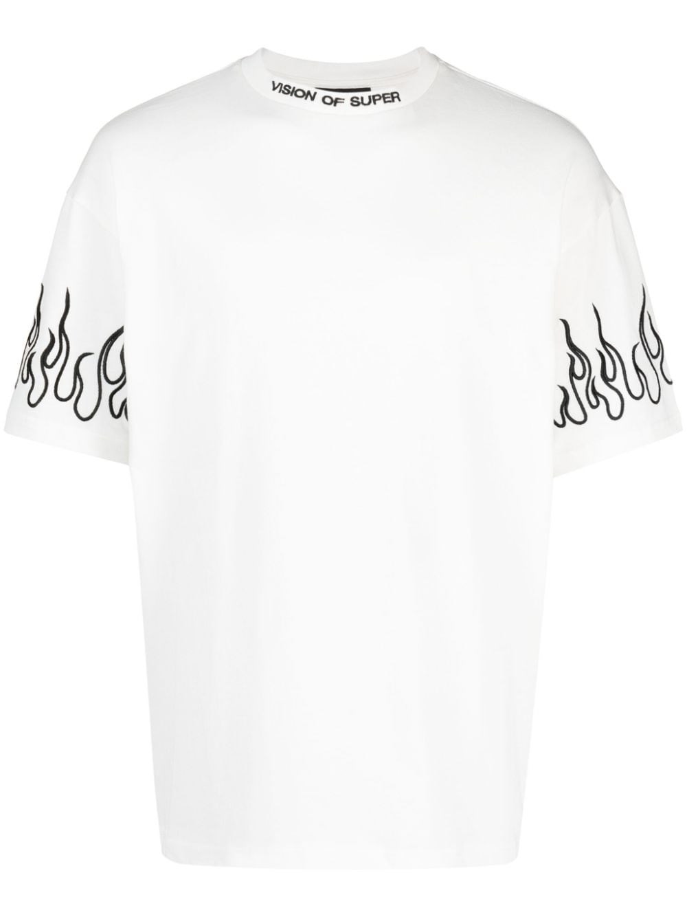 VISION OF SUPER T-SHIRT WITH FLAMES