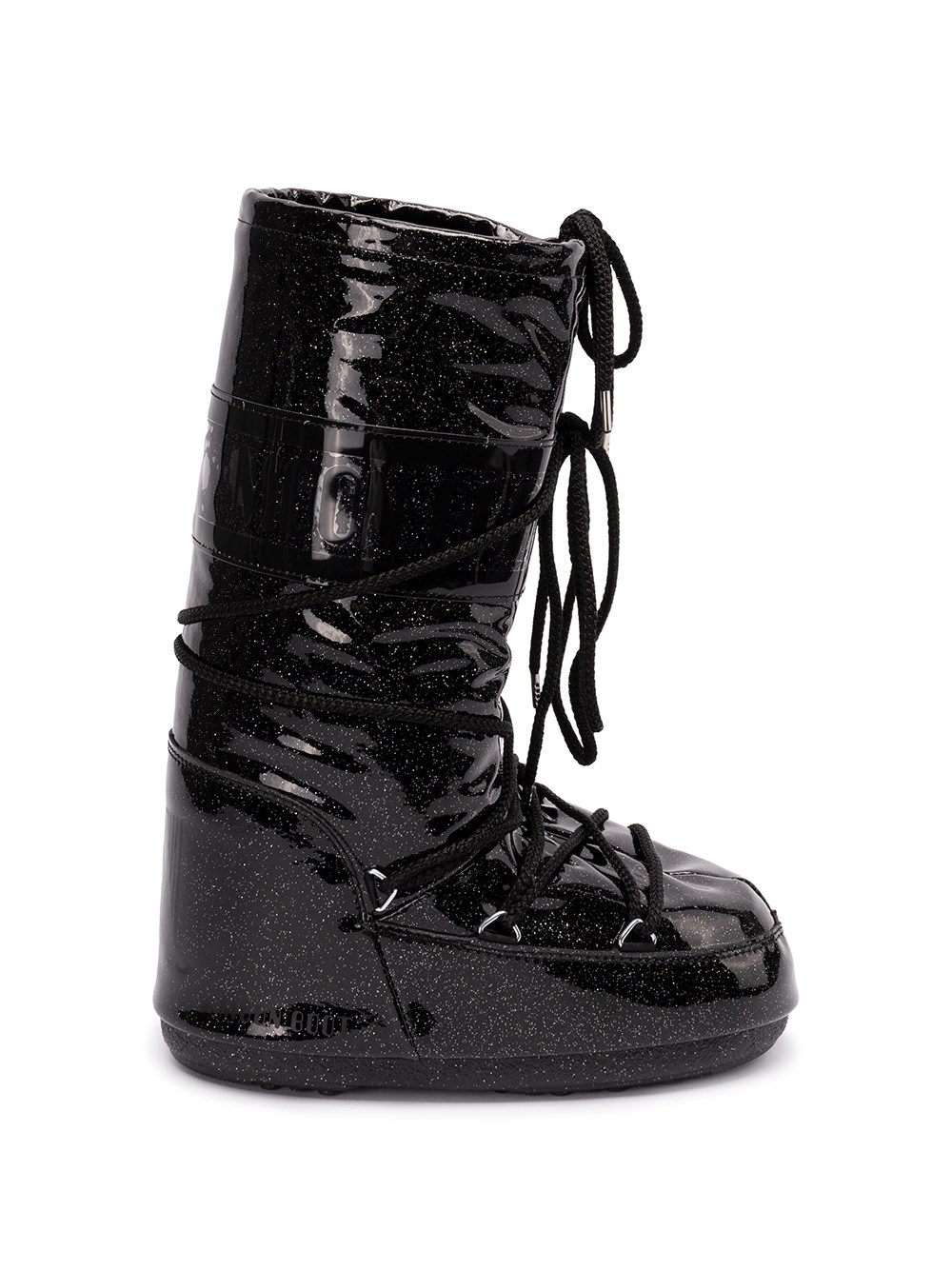 Moon Boot Icon Black Glitter Boots