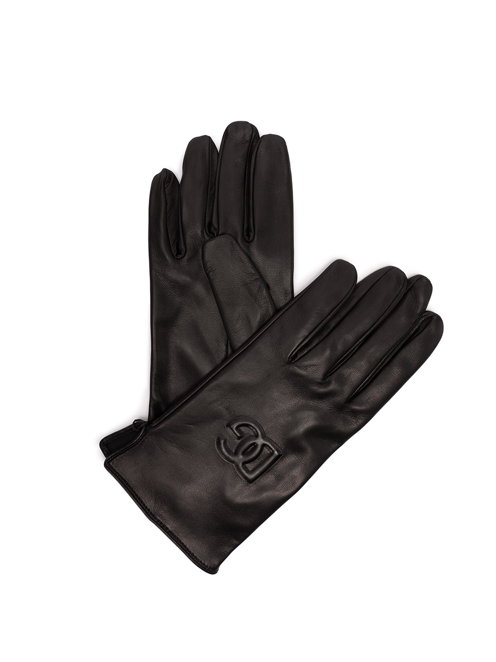 DOLCE & GABBANA NAPPA LEATHER GLOVES WITH LOGO
